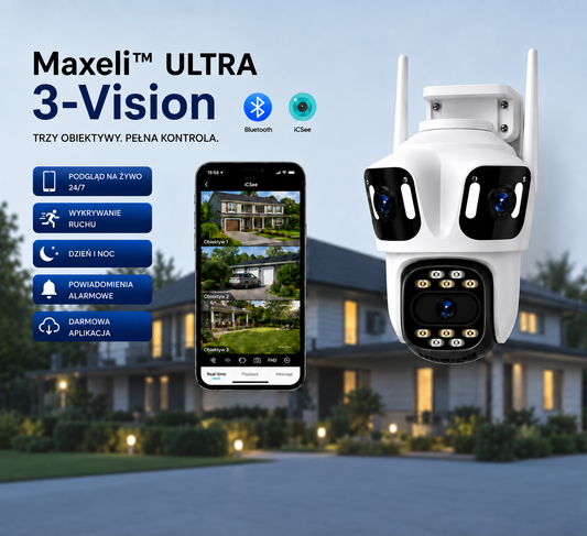 Maxeli™ ULTRA 3 Vision - Potrójna perspektywa. Maksymalna ochrona.