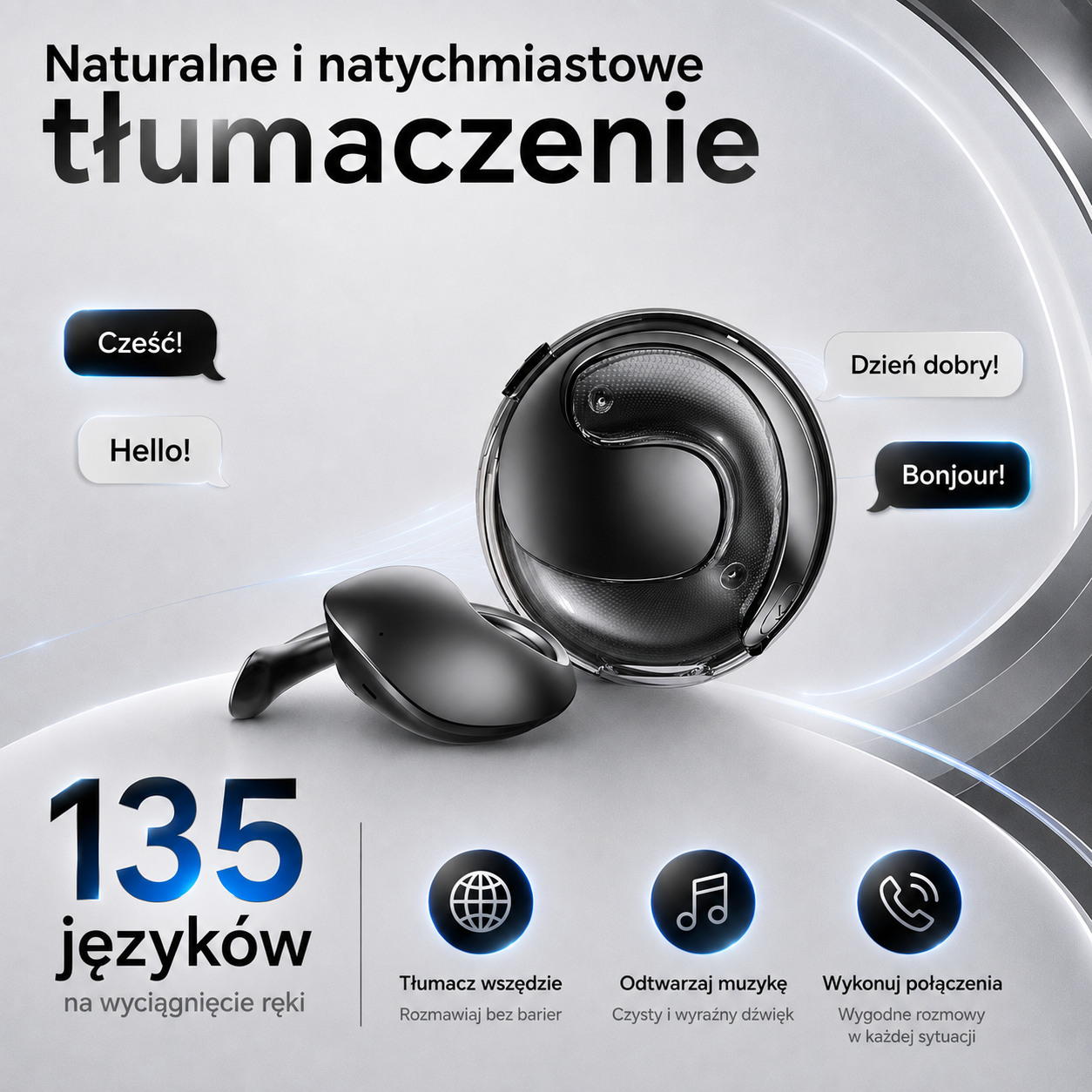 Maxeli™ ULTRA - Słuchawki Tłumaczące